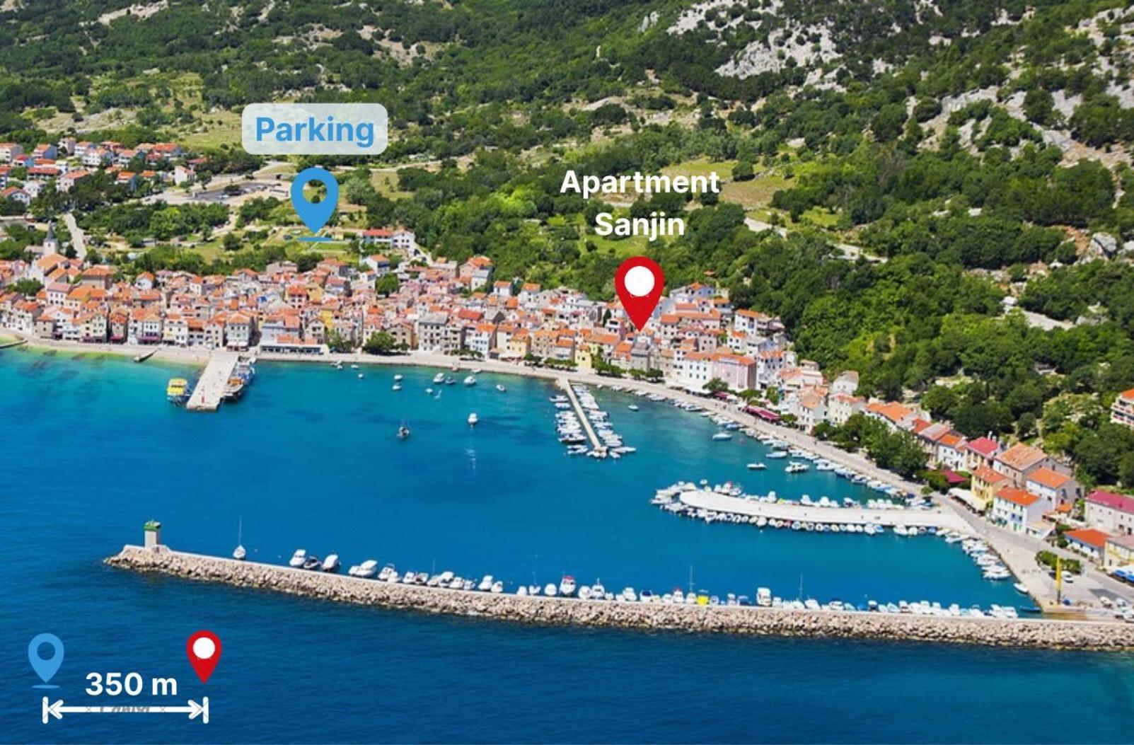 Apartment Sanjin With Sea View Baška Kültér fotó